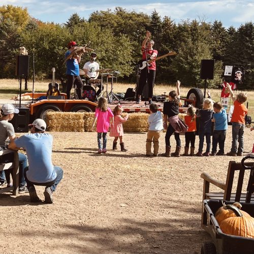 Kids Dancing infront of a Live Band Kids Dancing infront of a Live Band